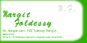 margit foldessy business card